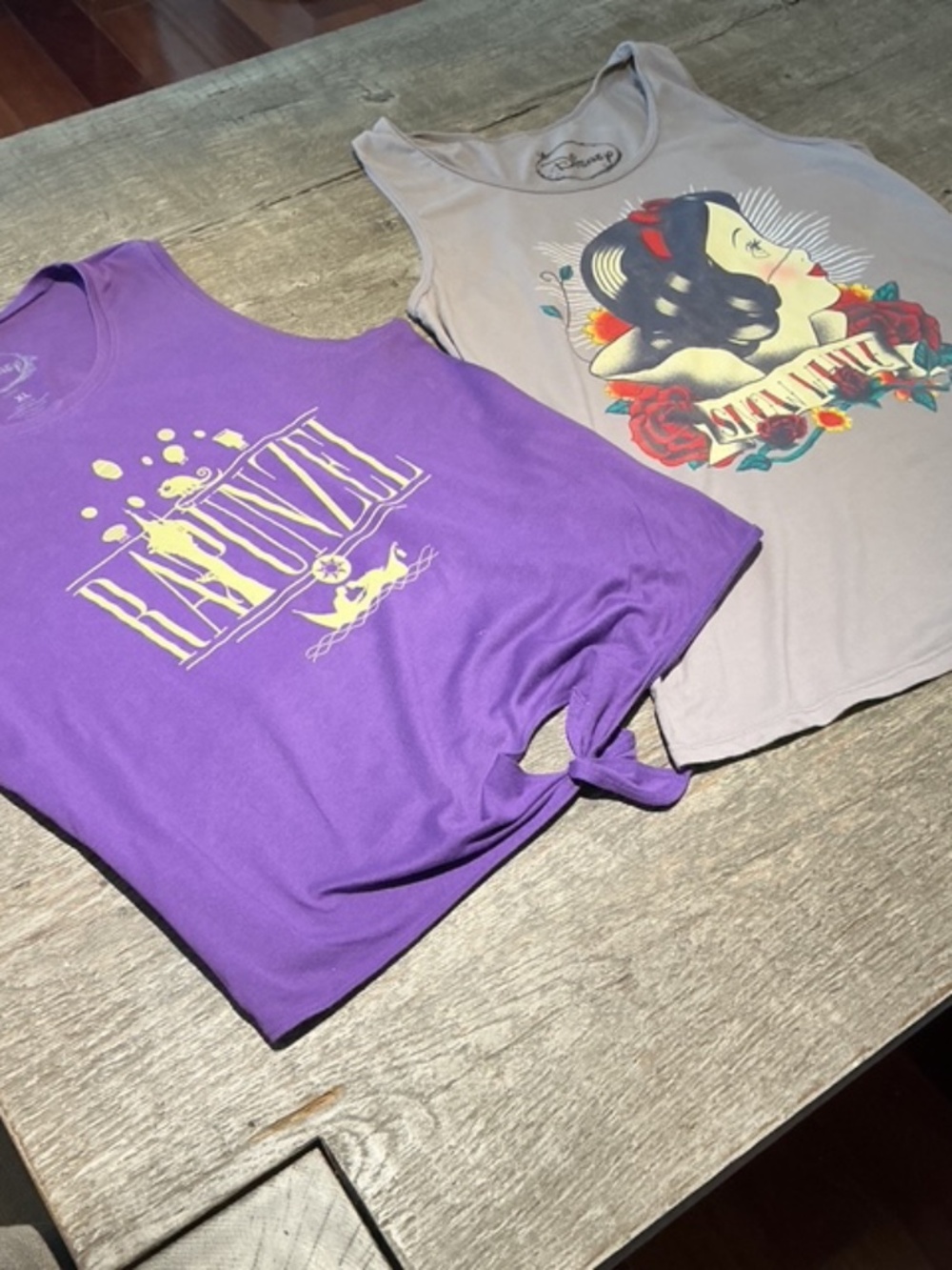 Disney Tanks (2) - Rapunzel and Snow White, Size XL